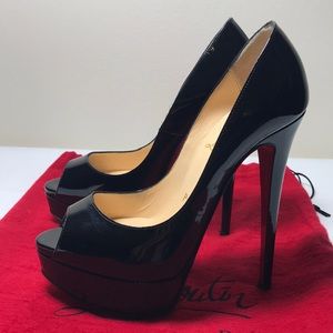 CHRISTIAN LOUBOUTIN LADY PEEP PUMPS